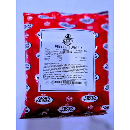 Crown Stetson Pepper Burger